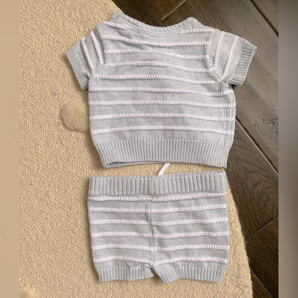 Janie and Jack sweater short and top set 0-3 - Picture 5 of 5